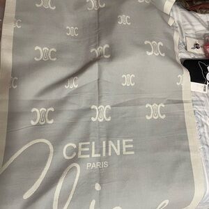 GWP - Celine light blue and Cream Scarf